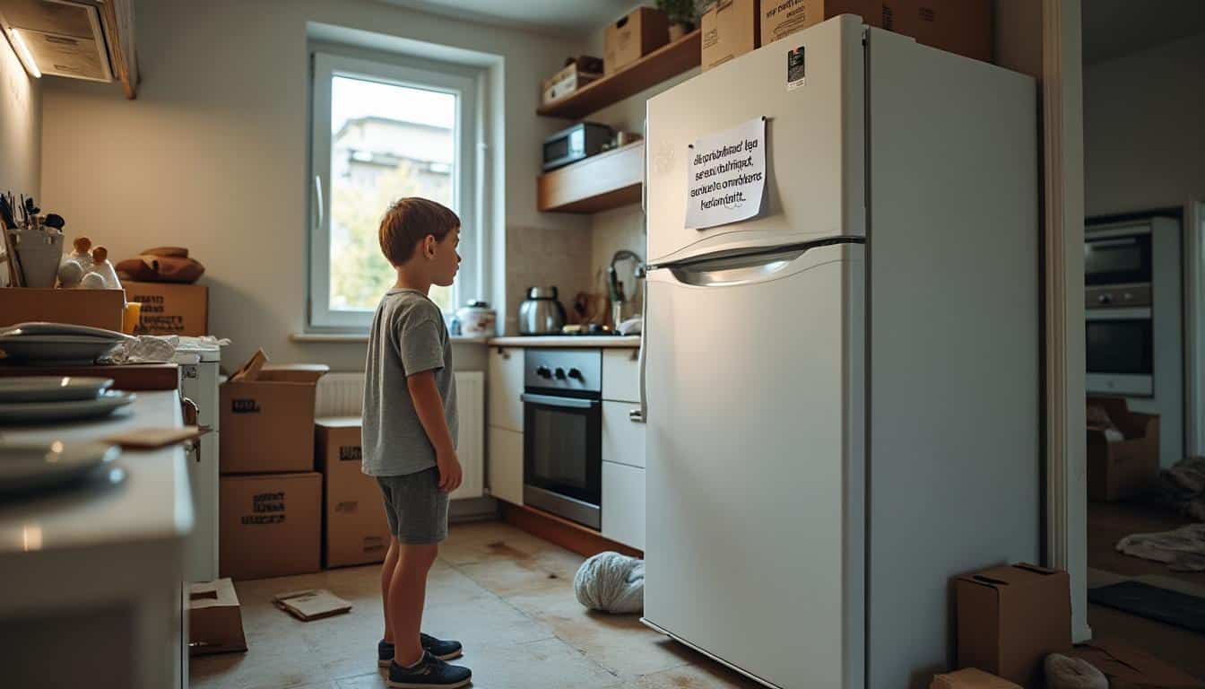 Illustration: Pourquoi il est essentiel d’attendre avant de brancher un frigo après un déménagement